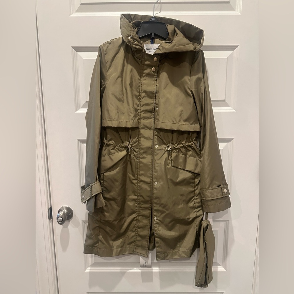 Cole Haan signature olive Khaki Women's Utility Jacket - Picture 10 of 17